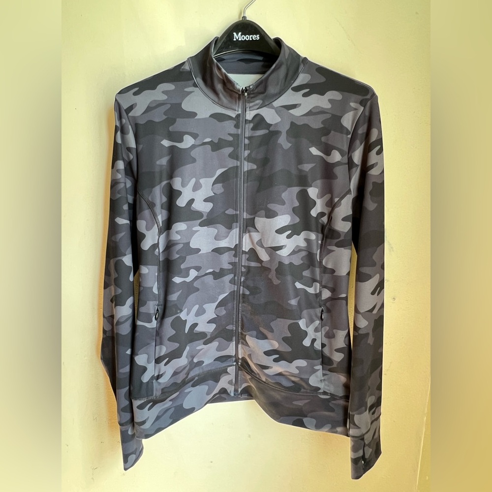 LOLE Activewear Full-Zip‎ Jacket Sz L Dark green/grey/Bkack